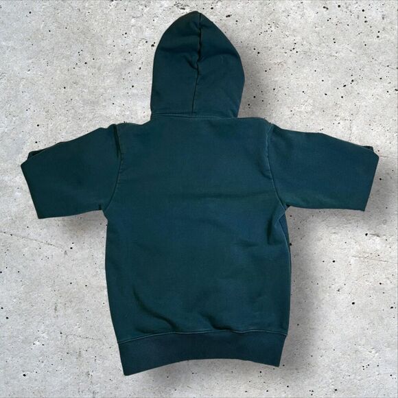 THE NORTH FACE Heavyweight Box Pullover Hoodie/A7QC2 Size Small Green Men A7QC2 - Picture 4 of 9